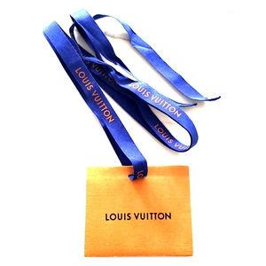Authentic Louis Vuitton ribbon with blank card